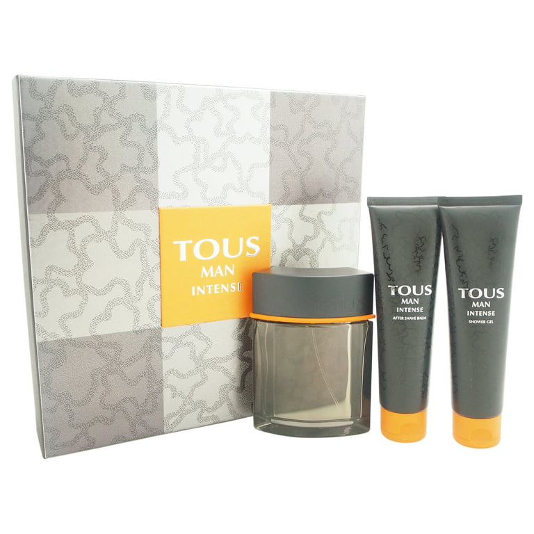Tous Man Intense by Tous for Men - 3 Pc Gift Set 3.4oz EDT Spray, 3.4oz  Shower Gel, 3.4oz After Shave Balm