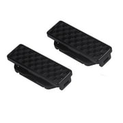 Toutek 2pcs Car Seat Belt Clips Buckles Shoulder Tension Adjuster Clamps (Black)
