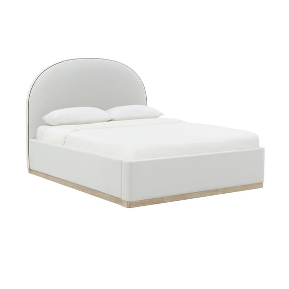 Tov Furniture Marlow Cream Velvet Queen Bed