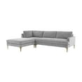 thumbnail image 1 of Tov Furniture Serena Gray Velvet LAF Chaise Sectional, 1 of 7