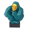 thumbnail image 1 of Tov Furniture TOV-C6608 Pondering Ape Large Sculpture, Green & Gold, 1 of 1