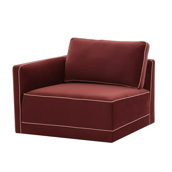 Willow Berry Red LAF Corner Chair