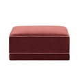 thumbnail image 1 of Willow Berry Red Ottoman, 1 of 2