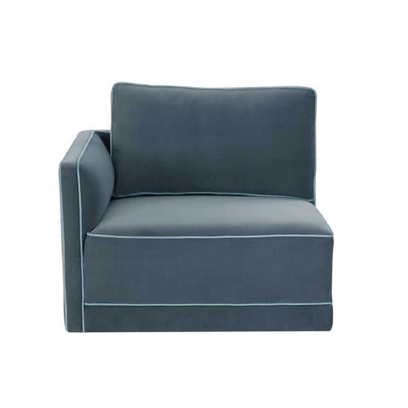 Willow Misty Blue LAF Corner Chair
