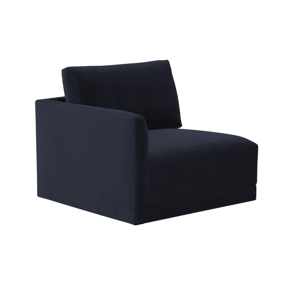 Tov Furniture Willow Navy LAF Corner Chair