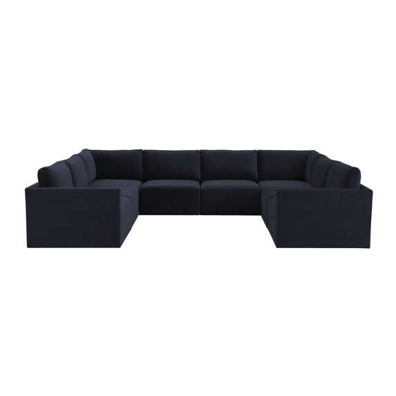 Tov Furniture Willow Navy Modular Large U Sectional