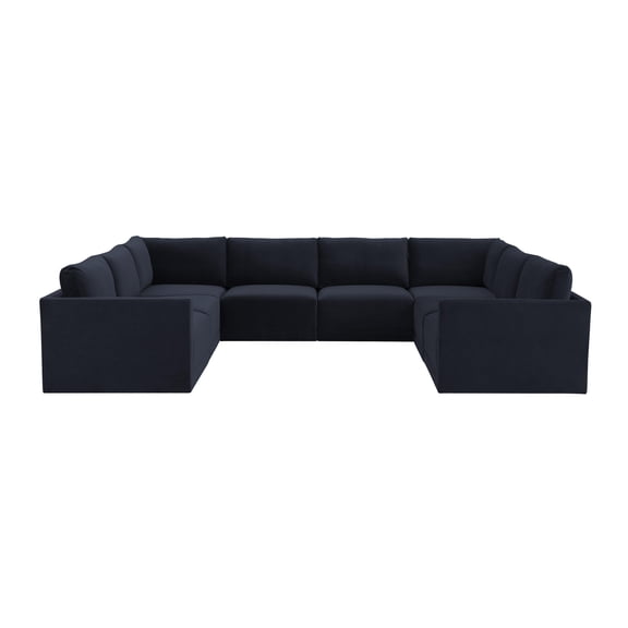 Tov Furniture Willow Navy Modular Large U Sectional