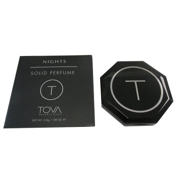 TOVA Nights Solid Perfume Compact, Floral Musk Scent, 2.4 g