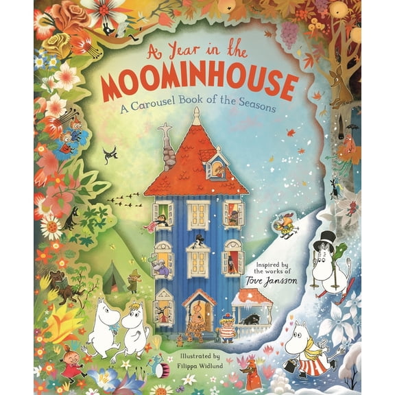 A Year in the Moominhouse: A Carousel Book of the Seasons, (Hardcover)