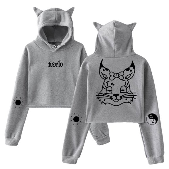 Tove Lo Hoodie Sweatshirt for Girls Cat Ear Crop Top Women Casual Girl Youth Tour Fashion Long Sleeve