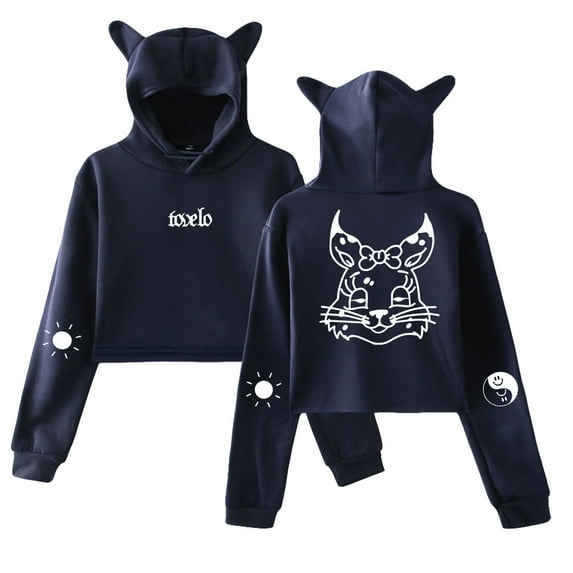 Tove Lo Hoodie Sweatshirt for Girls Cat Ear Crop Top Women Casual Girl Youth Tour Fashion Long Sleeve