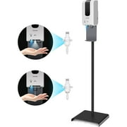 Tovendor Automatic Hand Sanitizer Dispenser with Stand and Drip Catcher, Infrared Sensor Touchless Sanitizer Stand with Drip/Spray Pump, 1200ml Refillable Bottle, for Public Area