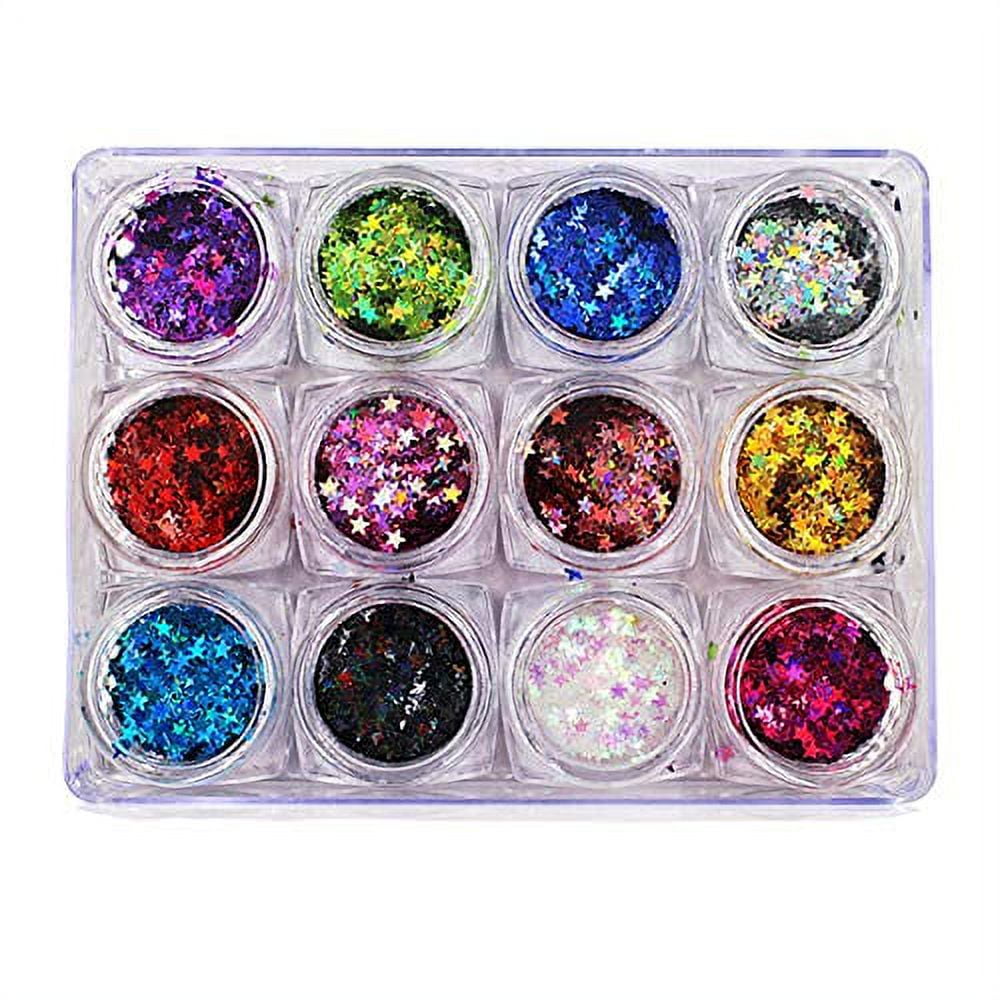 Nail Diamonds Set, EEEkit Multi Shape Glass Crystal AB Nail Jewels