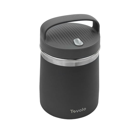 Tovolo Stainless Steel Insulated Food Traveler 2 QT Charcoal, 2 Quart
