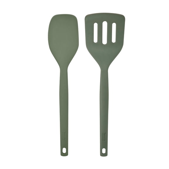 Tovolo Elements Silicone Spatula Turner Set of 2 BPA-Free, Thyme