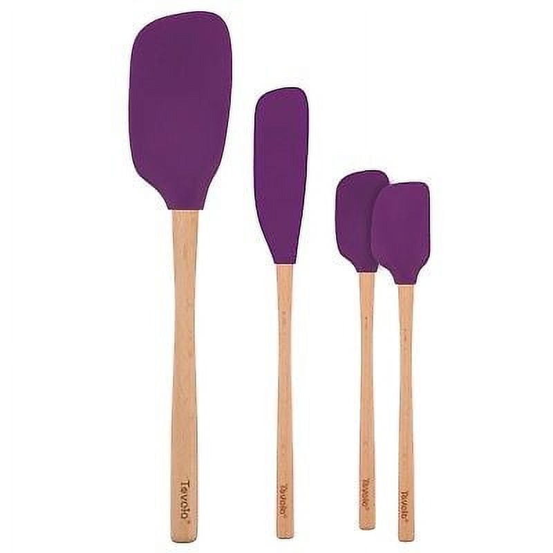 Tovolo Flex-Core 4pc Silicone Spatula & Spoonula Set - Vivid Violet ...