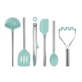 thumbnail image 1 of Tovolo Flex-Core Silicone Utensil Set (Set of 6) - Light Aqua, 1 of 2