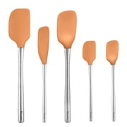 Tovolo Flex-Core Spatula Set of 5 Stainless Steel Handle, Apricot