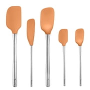 Tovolo Flex-Core Spatula Set of 5 Stainless Steel Handle, Apricot