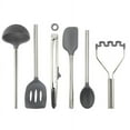 thumbnail image 1 of Tovolo Flex-Core Stainless Steel Silicone Utensil Set (Set of 6) - Charcoal, 1 of 5