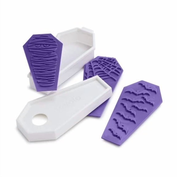Tovolo Halloween Coffin Cookie Cutter & Design Stamps