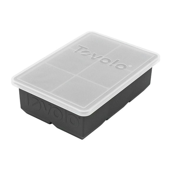 Tovolo King Cube Ice Tray w/ Lid Charcoal