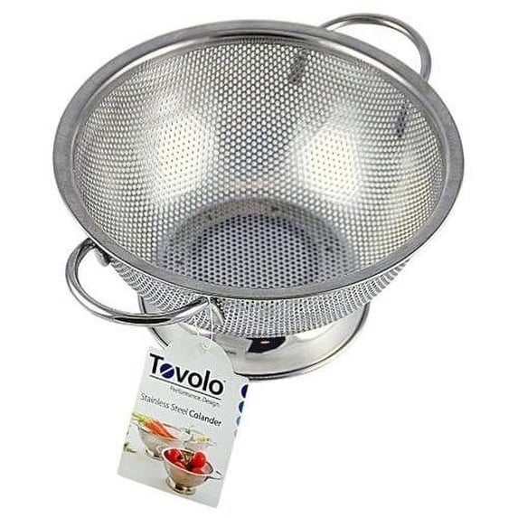 tovolo stainless steel perforated colander (80-5101)
