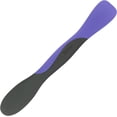 thumbnail image 1 of Tovolo Mini Scoop and Spread Tool for Kitchen Meal Prep Peri Purple and Charcoal Gray, Small Sandwich Spreader Spatula for Peanut Butter Jelly, Silicone BPA Free Dishwasher Safe Scooper Spreader, 1 of 6