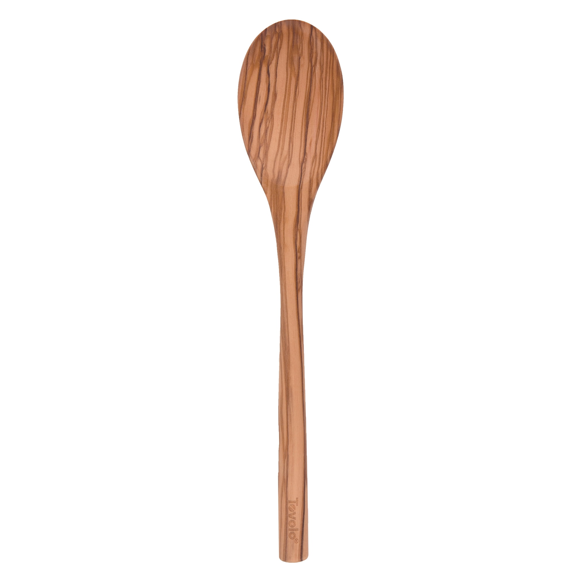 Natural Olivewood Ergonomic Mixing and Serving Spoon