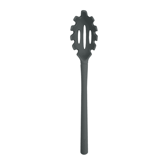Tovolo Pasta Claw Spaghetti Spoon Scoop Charcoal Gray Silicone Pasta Spoon with Teeth, BPA Free Silicone Pasta Fork for Serving Spaghetti Linguine and Noodles, Heat Safe Pasta Serving Spoon