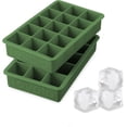thumbnail image 1 of Tovolo Ice Mold Freezer Tray of 1.25" Cubes for Whiskey Bourbon, Spirits & Liquor, BPA free Silicone, Fade Resistant, Set of 2, Pesto, 1 of 6