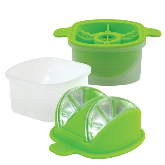 Tovolo Silicone Ice Mold, Lime Wedge Large Ice Molds for Cocktail Drinks, 2 Pack