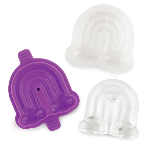 Tovolo Silicone Ice Mold, Rainbow Large Ice Molds for Cocktail Drinks, 2 Pack