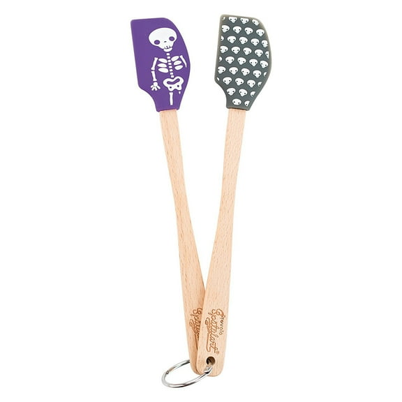 Tovolo Spatulart Mini Skeletons Spatulas, Set of 2