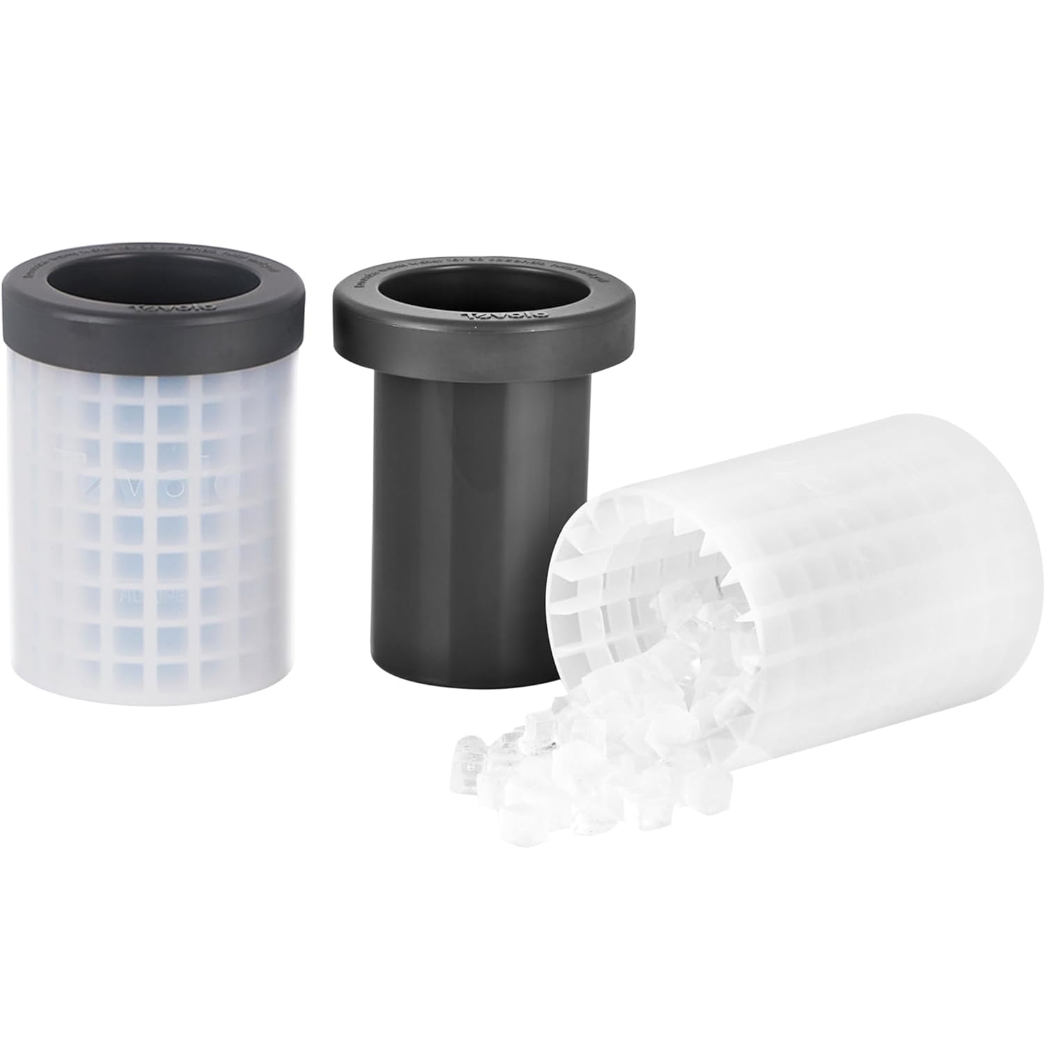 Tovolo Squeeze and Release Mini Ice Cube Maker Mold, Set of 2