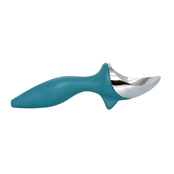 Tovolo Ice Cream Scoop Heavy Duty Zinc Alloy Marine Blue, Dishwasher Safe Ice Cream Paddle Spade for Shaping Cutting Serving Gelato Sorbet Cookie Dough, Non Slip Ergonomic Handle Ice Cream Spade