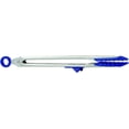 thumbnail image 1 of Tovolo Tip Top Tongs, Easy-Grip Kitchen Tongs for Cooking With Silicone Tips, Easy Locking Mechanism, Cooking Utensil With Resting Foot, Heat-Resistant & BPA-Free Silicone Tips, Deep Indigo, 1 of 6