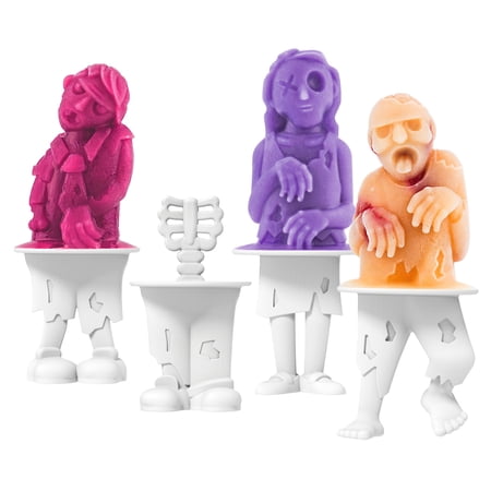 Tovolo Zombie Ice Pop Molds S/4 Silicone Halloween BPA-Free, Lime Green
