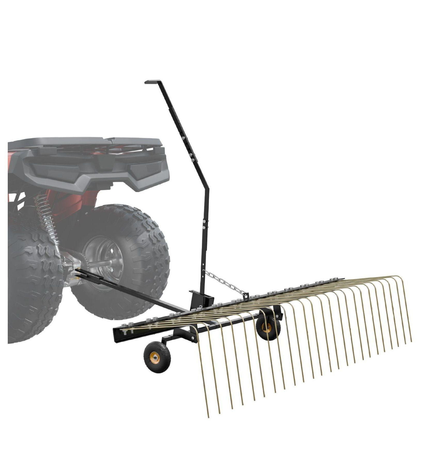 Tow Behind Dethatcher, 60-inch Tow Dethatcher with 24 Steel Tines, Lawn ...