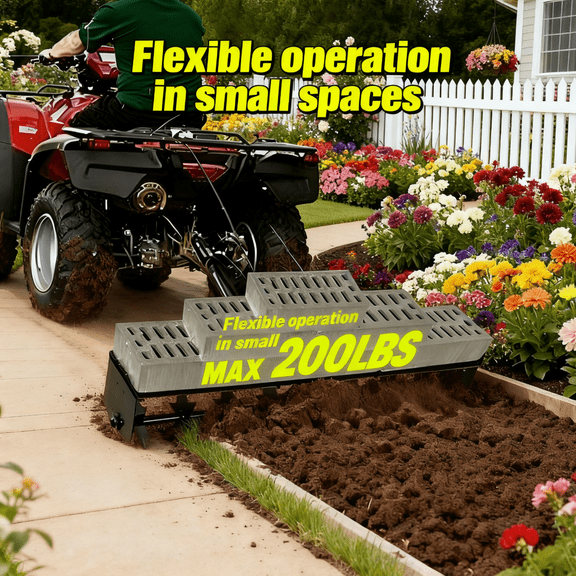 Tow Behind Lawn Aerator, 32" Heavy-Duty Core Aerator Tool, Manual Lawn Aerator, Plug Aerator with Universal Hitch, Rolling Aerator for Effective Soil Aeration and Lawn Health
