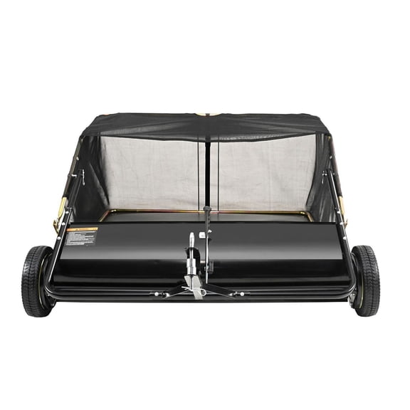 Tow Behind Lawn Sweeper 44 inch, 25 cu ft Leaf & Grass Collector, Heavy Duty Yard Sweeper w/Adjustable Height - For Tractor, Lawn, Farm