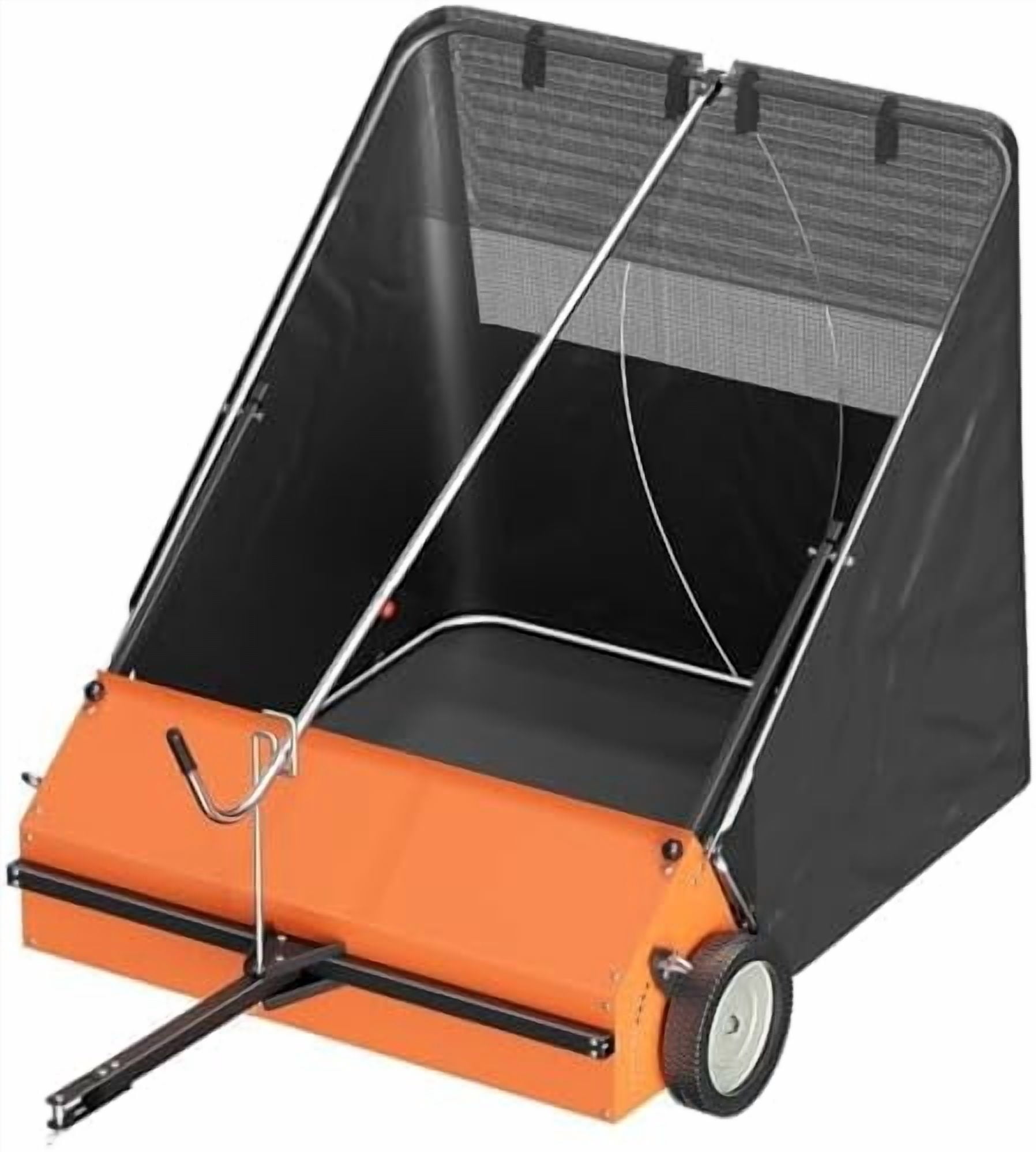 Tow Behind Lawn Sweeper 50 Inch,with 25 cu.ft. Large Capacity Leaf Collector,Lawn Sweeper with Adjustable Sweeping Height, for Yard,Farm