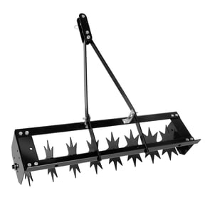 Tow Behind Spike Aerator, Rolling Lawn Aerators, Push Lawn Aerator Tool, 31 Inch, 23.3LBS, Double Rod Design, for Lawn and Farm