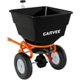 thumbnail image 1 of Tow-Behind Spreader, 130LBS Capacity Pull Lawn & Garden Broadcast Spreader with 10" Pneumatic Tires and Adjustable Flow Control, All Terrain Pneumatic Tires for Fertilizer, Seed, Salt, 1 of 6