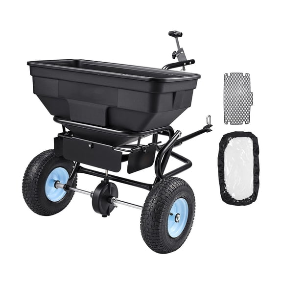 Tow Behind Spreader 130LBS - Lawn Seed Fertilizer Salt
