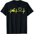 thumbnail image 1 of Tow Heartbeat Love Tow Truck Driver Gift for Towing Dad T-Shirt, 1 of 4