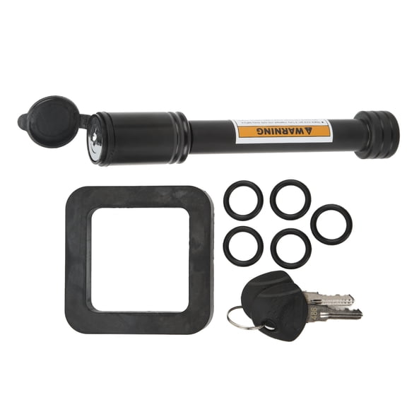 Tow Hitch Receiver Lock, Solid Steel Anti Rattle Rustproof Black 5/8in Dia Antitheft Trailer Hitch Lock Pin For Car Truck Hitch Carrier