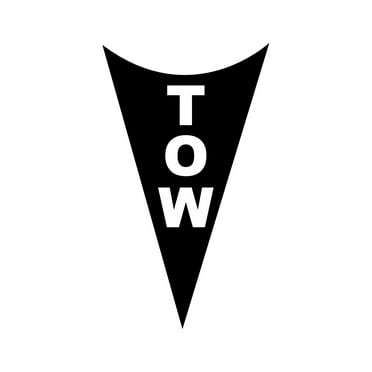Tow Hook Sticker Decal Die Cut - Self Adhesive Vinyl - Weatherproof - Made in USA - Many Color and Sizes - point safety recovery