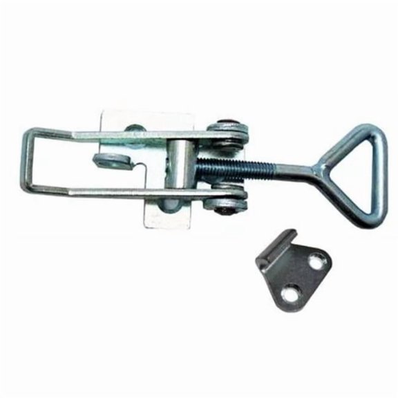 Tow-Rite TWR243-101-K 3.5 in. ATT Adjust Gate Catches for Securing Trailer Doors - Silver