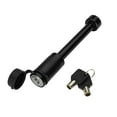 Tow Smart Barrel Receiver Lock, 1/2in and 5/8in Pin, 4in Span, Black